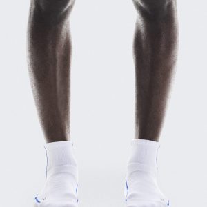 Court Sock Mid White | Indigo