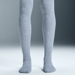 Terry Sock Knee High Heather Gray