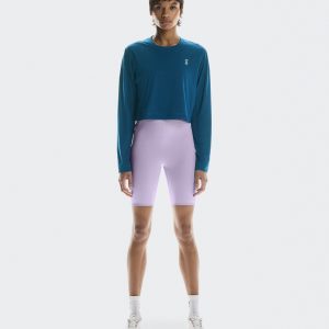 Women's Train Long-T Crop Tempest