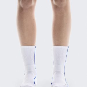 Court Sock High White | Indigo