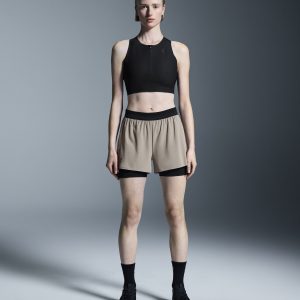 Women's Race Crop Black