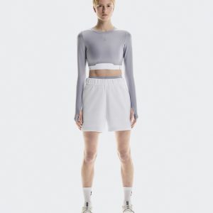 Women's Train Long Sleeve Crop Lilac