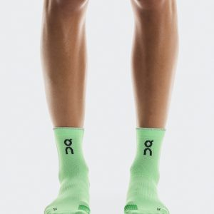 Performance Run Sock Mid Honeydew | Parsley