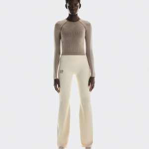 Women's Soft Bootleg Pants LOEWE Ivory