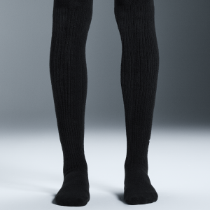 Terry Sock Knee High Black